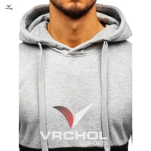 Jersey de punto de algodón cálido 100% personalizado para hombre, sudadera deportiva en blanco con estampado de capucha, sudadera deportiva de talla grande para gimnasio - Product Image 4