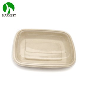 Contenants alimentaires en bambou pour plats à emporter, micro-ondables, 750 ml, pour restaurants et fêtes - Product Image 2