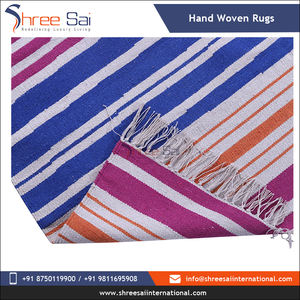 Tapis d'intérieur lavables en coton 100% tissé à la main, motif géométrique, qualité supérieure Shree Sai, pour salle à manger et chambre à coucher, directement de l'usine - Product Image 4