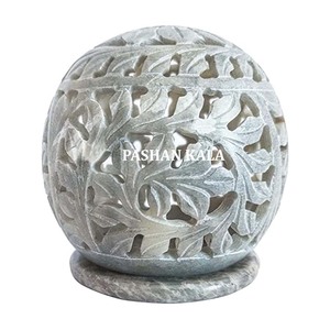 ที่วางเทียนทำมือจากหินธรรมชาติ - Product Image 1