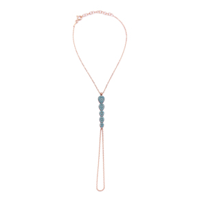 Pulsera de cinco dedos en forma de pera para mujer, pulsera de dedo turca de plata 925 hecha a mano, moda para mujer - Product Image 1