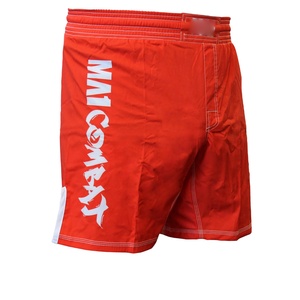 Short de compression mma noir uni, personnalisé, sans marque - Product Image 1
