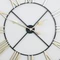 Large Metal Wall <b>Clock</b> in Black and Silver Finished for Wall Decoration Wholesale Exporter - Product Image 3