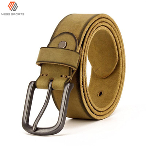 Ceinture en cuir véritable à 100% pour hommes, boucle en métal simple, ceinture décontractée pour jeans, ceinture en cuir de haute qualité, style classique pour hommes - Product Image 2