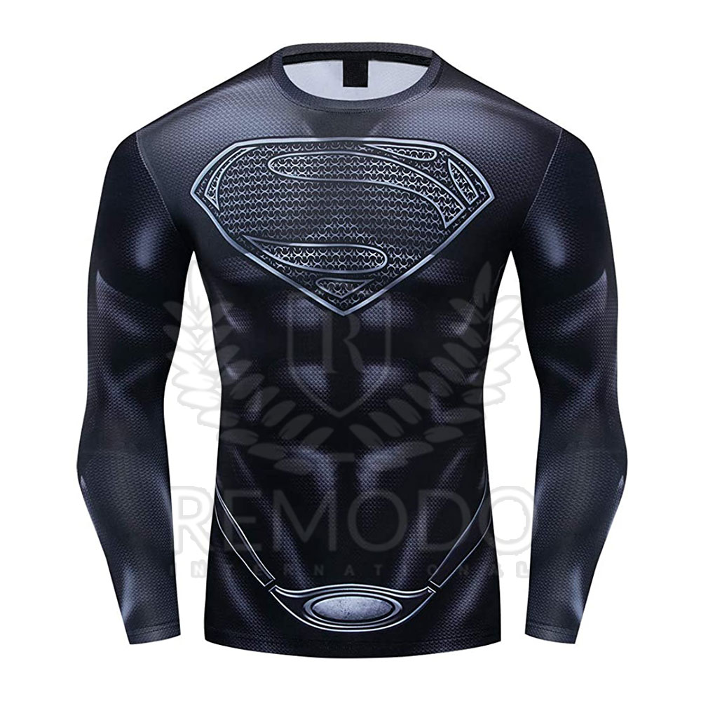 Индивидуальный bjj rashguard мужской Рашгард с длинным рукавом Стандартный крой компрессионная сыпь