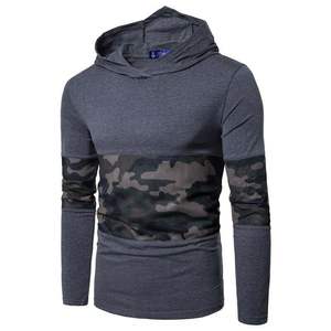 Sudadera con capucha de camuflaje informal para hombre, sudadera deportiva para entrenamiento, sudadera térmica - Product Image 1