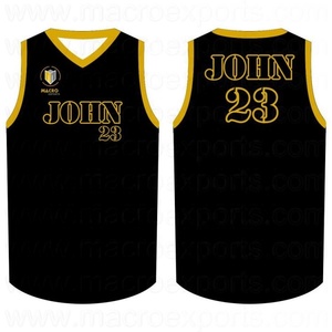 Tenues de basket-ball personnalisées bon marché, respirantes, à séchage rapide, tailles plus grandes disponibles, design de sublimation personnalisé, unisexe pour l'équipe - Product Image 1