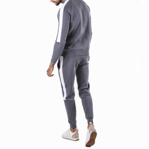 Pull-over gris à col rond pour homme, ensemble de survêtement élégant en polaire coupe-vent, écologique, respirant, pour l'extérieur, vêtements d'hiver, grandes tailles XXL XL - Product Image 2
