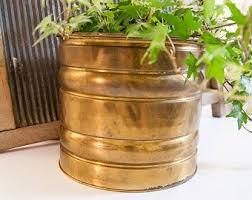 Jardinières dorées en laiton pur avec support, Pots de plantes avec Pots de fleurs et support en métal, décor de salon - Product Image 3
