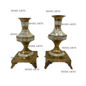 Portavelas de latón y fregona de diseño único, portavelas de mesa de tamaño y forma personalizados a un precio asequible - Product Image 1