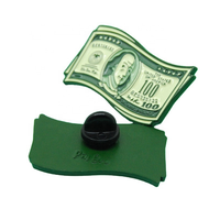 Offre Spéciale Nous Dollar Forme Souple Personnalisé Badges $100 Badge tige de Métal fabricant épinglette Badges De Lifeng Marque