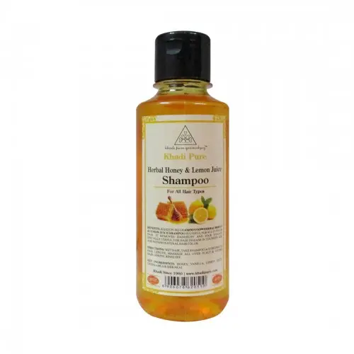 Khadi shampoo de ervas puras, shampoo herbal para mel e suco de limão-210ml, herbal, mel, shampoo