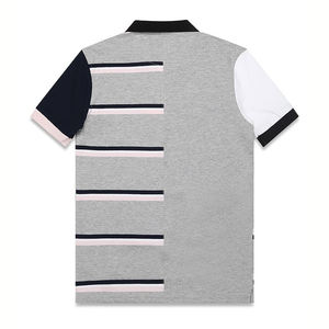 เสื้อโปโลสำหรับผู้ชายเสื้อกอล์ฟแขนสั้นคอปกแบบเย็บปะต่อลำลองฤดูร้อนเป็นมิตรต่อสิ่งแวดล้อมสไตล์ใหม่ - Product Image 2