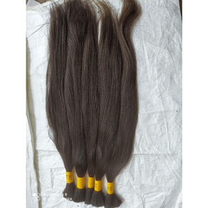 Indian Raw bulto weave cabello virgen, crudo sin procesar al por mayor a granel rizado recto ondulado proveedores de cabello humano paquetes vírgenes a granel - Product Image 3