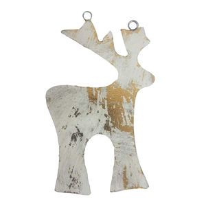 Ornements de Noël faits à la main en bois de cerf fait à la main et autres décorations de Noël d'Inde - Product Image 3