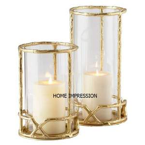 <b>Gold</b> Metal Acrylic Designer Table Centerpiece <b>Lantern</b> Home Decorative Modern Acrylic Designer <b>Lantern</b> - Product Image 2