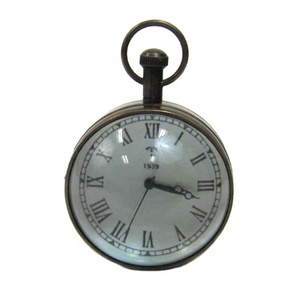 Đồng Hồ Để Bàn Kiểu Cổ Điển Bằng Gỗ, Đồng Hồ Để Bàn Trang Trí Nhà Cửa Và Vườn Tược Màu Đỏ - Product Image 4