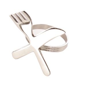 Rond de serviette en aluminium plaqué or Qualité supérieure Porte-mouchoirs fantaisie fait à la main Forme ronde Rond Rond de serviette en métal de luxe - Product Image 5