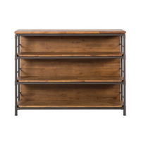 Tables et tabourets de bar de style américain en bois de manguier massif et métal, avec 16 couleurs changeantes, pliables sur roulettes, écologiques pour les hôtels