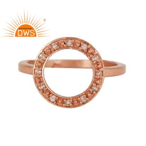 หลายสีขาวพลอยบุษราคัมผู้จัดจำหน่ายเครื่องประดับจัดงานแต่งงานกุหลาบชุบทองงบแหวนเครื่องประดับผู้ผลิต - Product Image 1