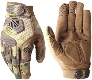 Guantes de diseño de camuflaje para motocicleta y Tiro, diseño personalizado con material de malla de alta calidad y moldes de protección de goma - Product Image 1