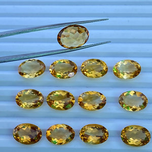 Vente chaude Citrine naturelle de haute qualité Pierres précieuses en vrac Meilleur prix de l'Inde avec certificat IGI Couleur jaune - Product Image 4