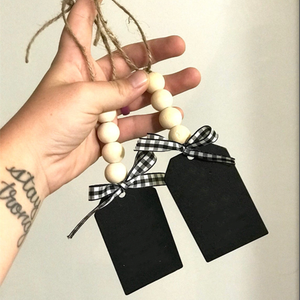 Linda Casa de Campo de Navidad Etiqueta de madera <span class=keywords><strong>para</strong></span> la media de Navidad Signo Decoraciones - Product Image 2