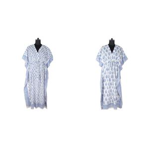 ชุดเดรสคาฟตานยาวพิมพ์ลายผ้าไหมสำหรับสุภาพสตรี - Product Image 3