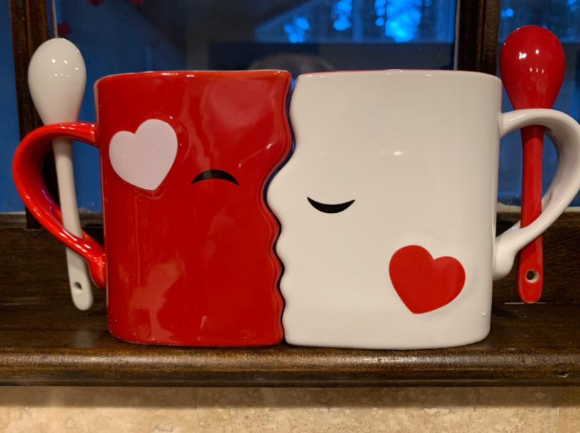 Tasse à café Couple fait à la main 2 pièces, ensem... – Grandado