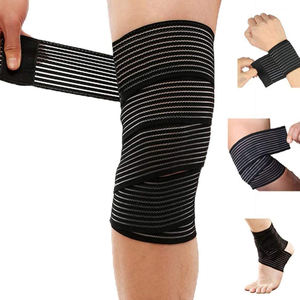 Unisex Breathable Fitness Weightlifting <b>Knee</b> Wraps Powerlifting <b>Knee</b> Wraps Protective With Custom Logo - Product Image 3