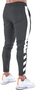 Pantalones de correr informales para hombre, pantalón de chándal atlético para gimnasio, con cremallera, tobilleros - Product Image 3