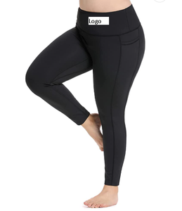 Plus Size Leggings High Waist Athletic Workout Yoga Pants Pockets Women's Tummy Control Best Thick Long Hot Selling - Product Image 4