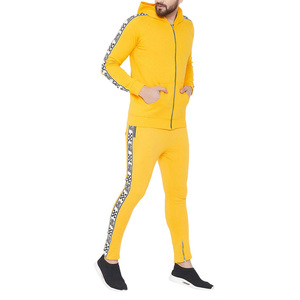 Chándal personalizado de nailon con raya reflectante para hombre, conjunto de 2 piezas con cremallera para trotar, 2021 - Product Image 3