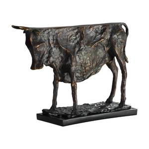 Fabricante de estatuillas de toro de bronce antiguo hecho a mano de diseño personalizado fábrica India - Product Image 2