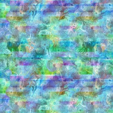 Watercolor San Dollars Design 100% Cotton Quilting Fabric By the Yard