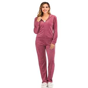 Ensemble pour survêtement pièce ensemble survêtements en velours pour femmes jogging et survêtements d'entraînement pour l'hiver - Product Image 6