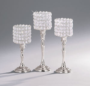 Bougeoir cristal votif magnifiquement fabriqué à la main à partir de cristal de haute qualité et de métal en vrac pour l'approvisionnement - Product Image 4