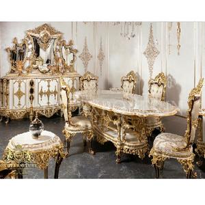 Ensemble de table à manger en teck moderne Royal Antique 6 places - Product Image 1