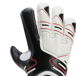 Gants de gardien de but de football pour jeunes avec protections pour les doigts, fermeture auto-agrippante en cuir, confortables, respirants et antidérapants - Product Image 4