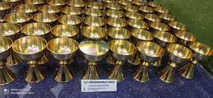 Suministros de iglesia de ciborium, Latón chapado en oro, Brassworld, India - Product Image 3