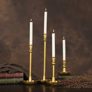 เชิงเทียนทองเหลืองโรสวูดส่องแสง brassworld อินเดีย - Product Image 4