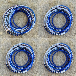 Bracelet en pierre naturelle Lapis Lazuli, améthyste, mère de perle Idée cadeau pour femme, cadeau - Product Image 1