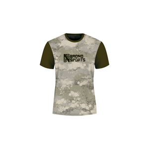 Summer High Stretchy Camouflage Muscle Fitness Running Cotton Spandex Casual T-shirt Short Sleeve for Youth and adult - Product Image 3