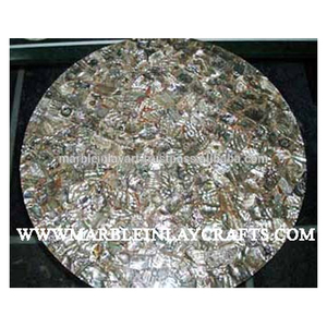 Indian Mother Of Pearl Table Top, Marble Table Top - Product Image 1