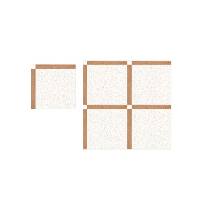 Carrelages de sol en porcelaine de surface mate de couleur blanche à crème 40x40cm - Product Image 4