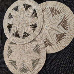 Manteles Individuales de ratán para decoración del hogar, Juego de 3 manteles individuales de ratán con cadena de plástico de Color, venta al por mayor, 2021 unidades - Product Image 2