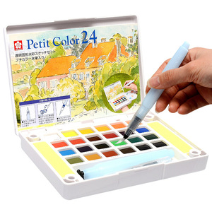 Sakura - 12/15/18/24/30/36/48/60/72 petit colours di trasporto di alta qualità trasparente solido acquerello set di vernice - Product Image 6