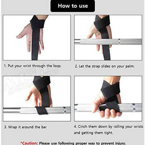 Good Quality Gym <b>Wrist</b> Straps Cotton <b>Weight</b> Lifting <b>Wrist</b> Strap Weightlifting Straps - Product Image 6