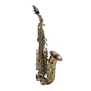Saksofon Soprano Melengkung Premium Yang Indah