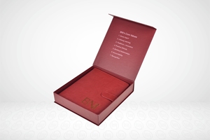 High Quality UV Advantage Foil <b>Organiser</b> Rigid Box Embossed Printing Matte Finish Industrial Use Calendar <b>Diary</b> Note Pen Watch - Product Image 2